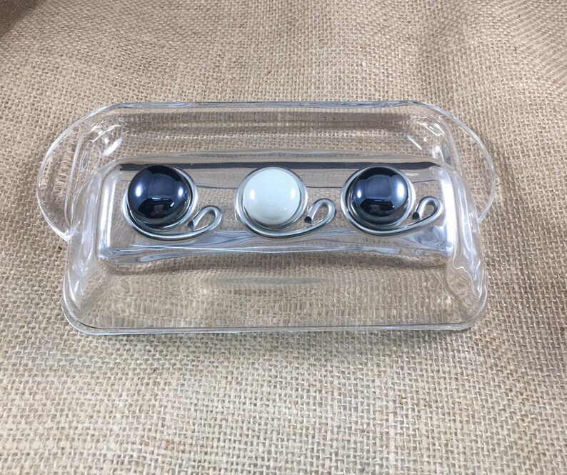 Butter Dishbeaded Butter Dish Kitchen Decor Housewarming Etsy