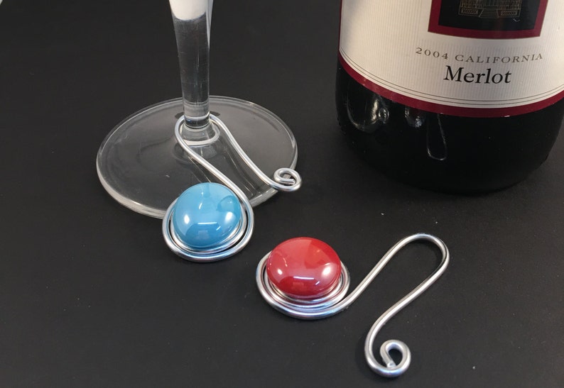 Beaded wine charms wine glass charms glass markers wine Etsy
