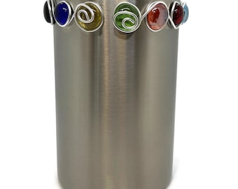 Wine Chiller, Wine Cooler, Wire Wrapped Wine Chiller, Stainless Steal Wine Cooler, Party Ideas, Wine Bottle Holder, Wine Party