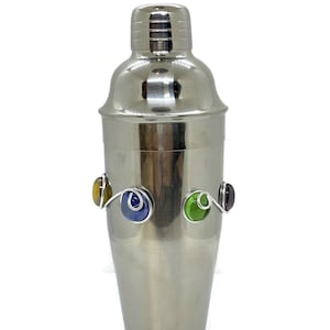 Martini Shaker, Wire Wrapped Shaker, Beaded Shaker, Embellished Shaker, Barware, Martini, Bachelor Party Gift,  Wedding Party Gift, 24 oz