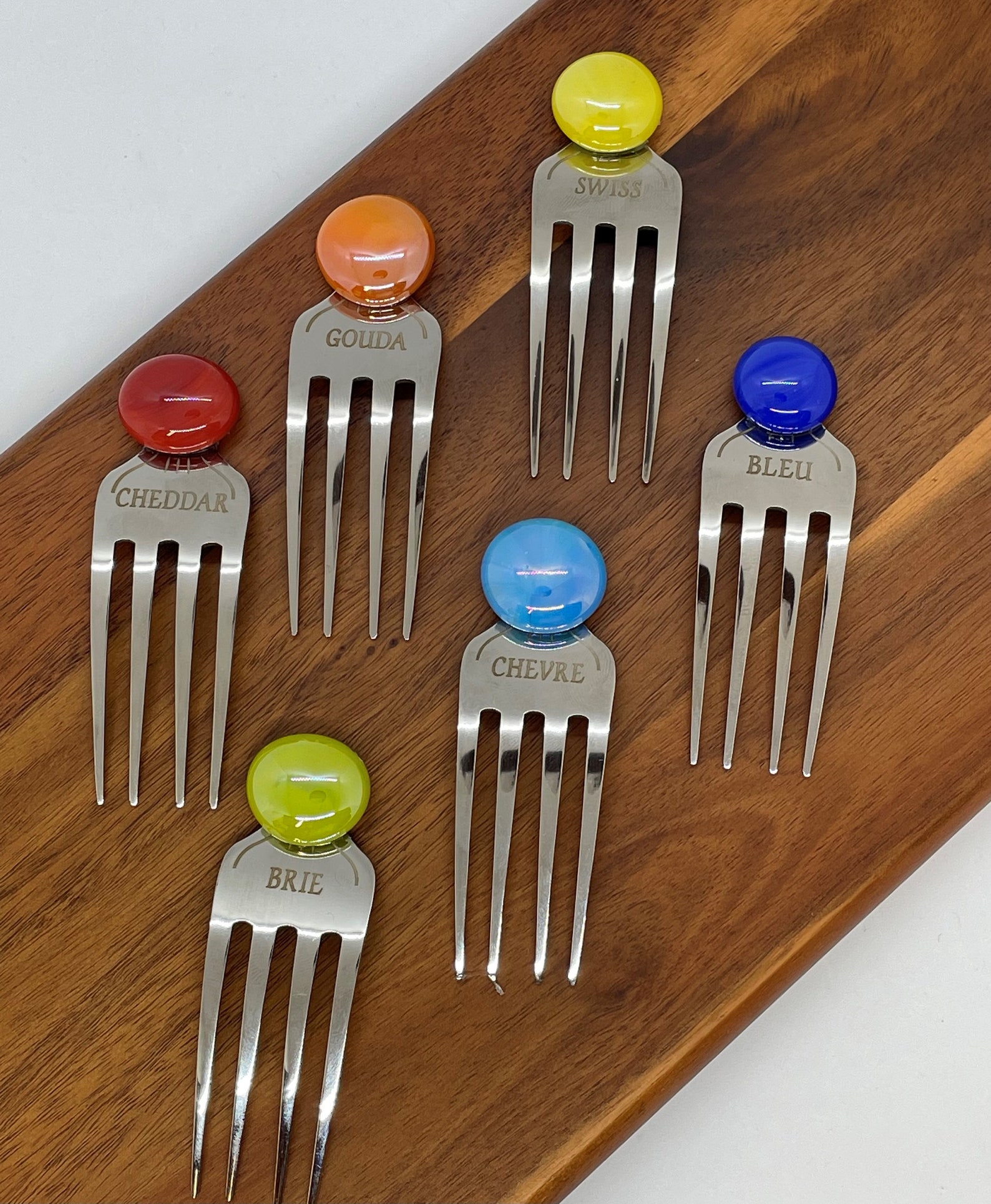Beaded Cheese Markers, Cheese Markers, Set of 6 Markers, Charcuterie Board, Cheese Plate, Hostess Gift, Housewarming Gift 