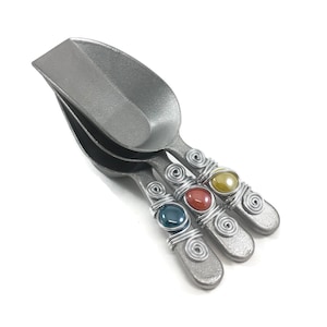 Aluminum Candy Buffet Scoop: Marble Handle, 4 oz