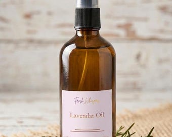 Lavender Oil: Infused Natural, Sweet Almond Base – Self-Care Essential