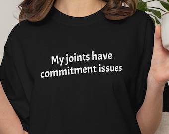 Mis articulaciones tienen problemas de compromiso, Camiseta de enfermedad crónica, Camiseta de concienciación sobre el síndrome de Ehlers-Danlos, Divertida Spoonie, Camiseta de enfermedad invisible Regalo de cebra, Concienciación de mayo