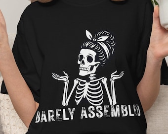 Camiseta "Apenas ensamblada", Camiseta de enfermedad crónica, Camiseta de concienciación sobre el síndrome de Ehlers-Danlos, Camiseta divertida para personas con enfermedades crónicas, Camiseta de enfermedad invisible, Regalo de cebra