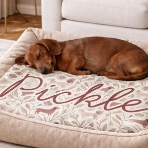 Coperta personalizzata per cani, coperta con nome personalizzato per animali domestici, regalo neutro per amanti dei cani, coperta accogliente con motivo floreale per cani, regalo per mamme di animali domestici, coperta commemorativa per cani