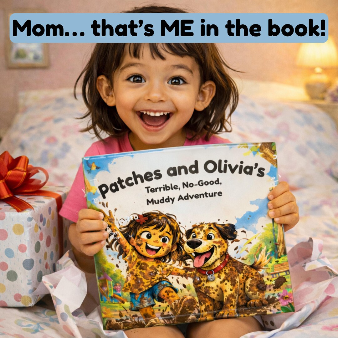 Personalized Kids Book With Dog, Custom Kids Book, Name Storybook ...