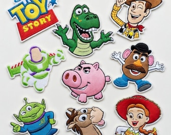 Toy Story 5 Embroidered Patch, Woody Buzz Light Year Mr Potato Alien Hamm Dinosaur Iron On Jackets, Hats, Uniforms, Gift For Disney Fans