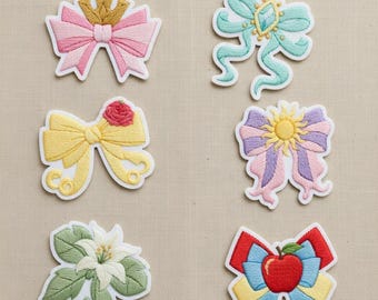 Disney Prinzessinnen Aufnäher gestickt, Elsa Rapunzel Belle Schneewittchen Cinderella Tiana Aufbügler Jacken, Hüte, Taschen, Märchen Geschenk für Fans