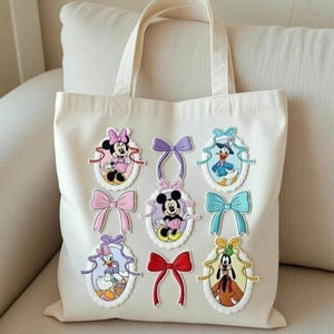 Disney Friends Embroidered Patch, Cute Mickey Minnie Donald Daisy Iron On Jackets, Hats, Bags, Uniforms, Vintage Disney Gift For Her