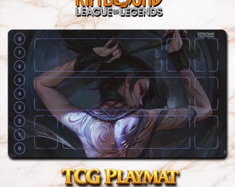 Mata do gry – Akali – Riftbound LOL TCG Game Mat 24x14 cali (600x350x2 mm)