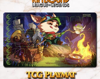 Playmat – Teemo – Riftbound LOL TCG-spelmat 24 x 14 inch (600 x 350 x 2 mm)