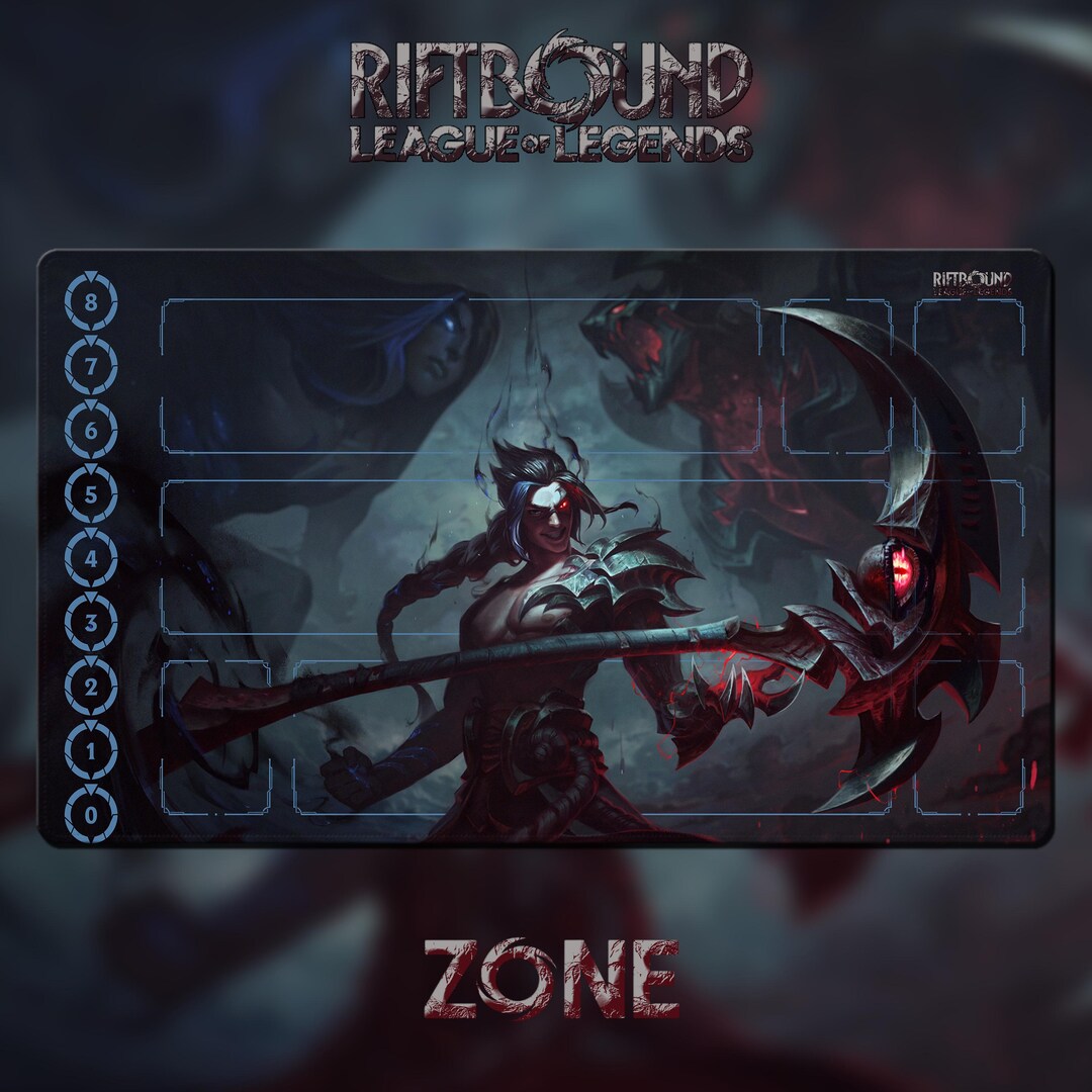 Playmat – Kayn – Riftbound LOL TCG Game Mat 24x14 Inches (600x350x2mm ...