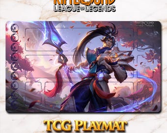 Playmat – Xin Zhao – Riftbound LOL TCG Game Mat 24x14 inches (600x350x2mm)