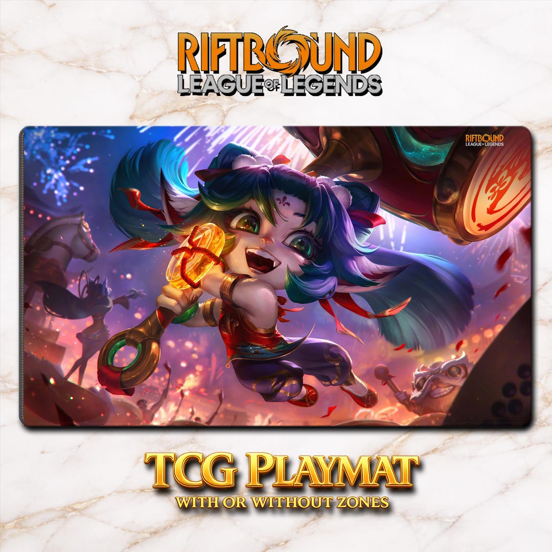 Playmat – Poppy – Riftbound LOL TCG Game Mat 24x14 Inches (600x350x2mm ...