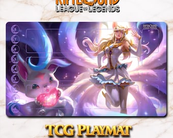 Cloth Playmat TCG - Riftbound Ahri - Cloth Playmat for Collectible