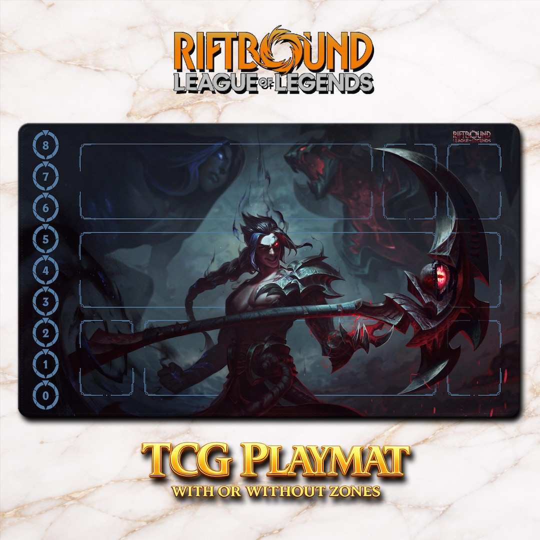 Playmat – Kayn – Riftbound LOL TCG Game Mat 24x14 Inches (600x350x2mm ...