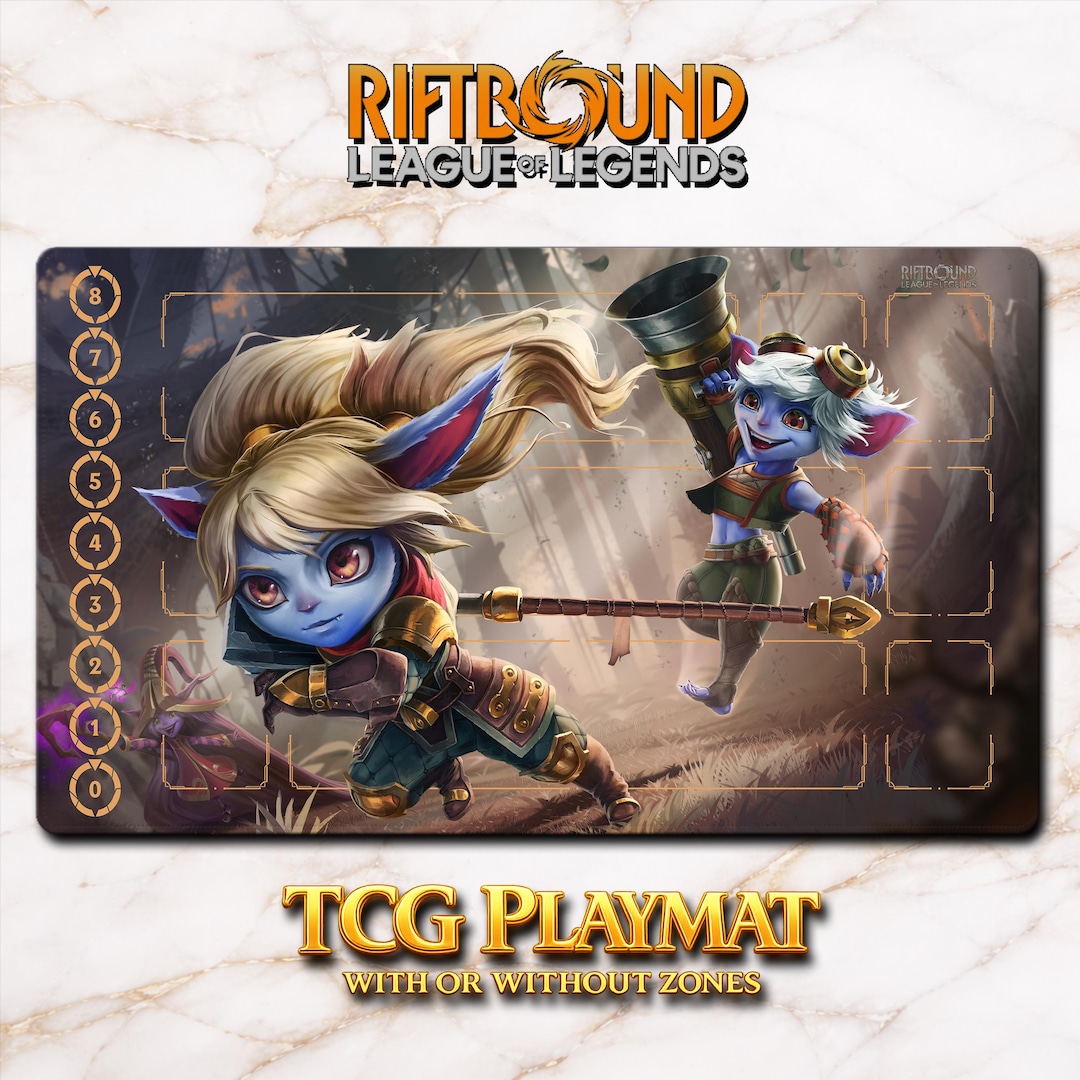 Playmat – Yordle Poppy – Riftbound LOL TCG Game Mat 24x14 Inches ...