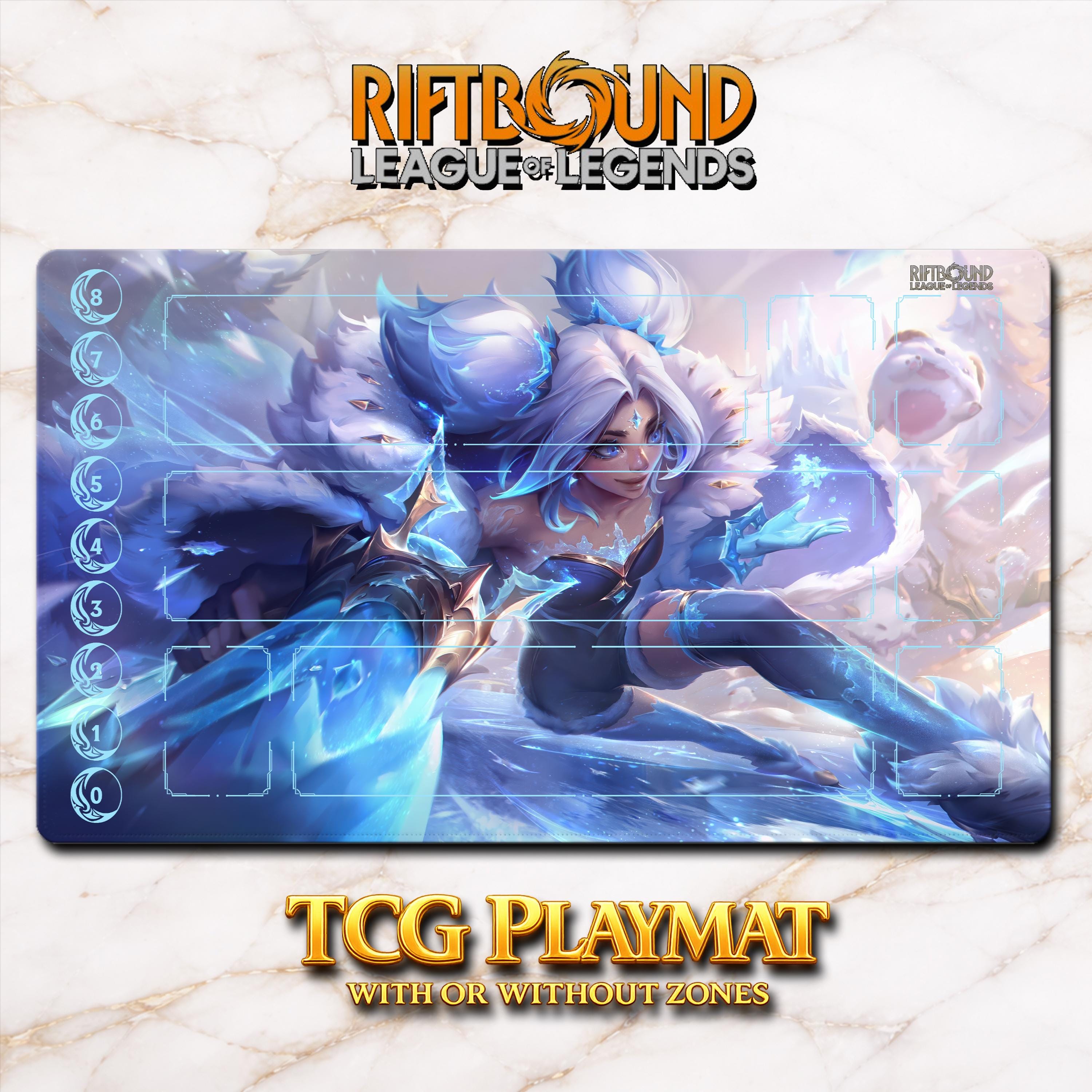 Riftboundアーリ ラバーマット 600×350 lol Playmat – Zeri – Riftbound LOL TCG Game Mat 24x14 Inches