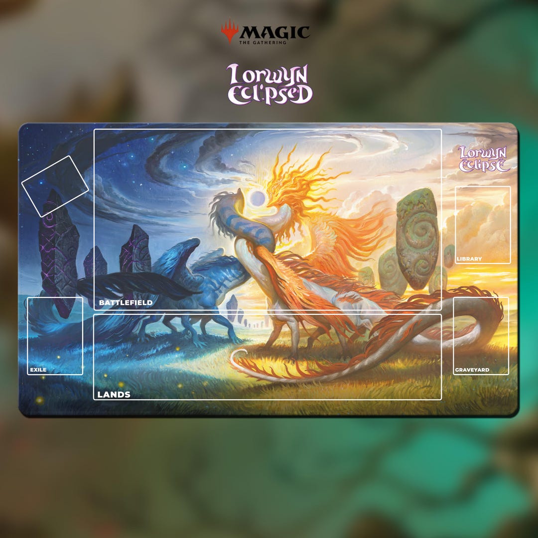 Gamegenic Tapis De Jeu MTG Lorwyn Eclipsed – 610x350mm – Rembourrage 2mm – Dos Antidérapant – Officiel