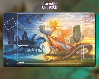 MTG Lorwyn Eclipsed Playmat – Magic The Gathering Card Game Mat – Fantasy TCG Gaming Desk Mat