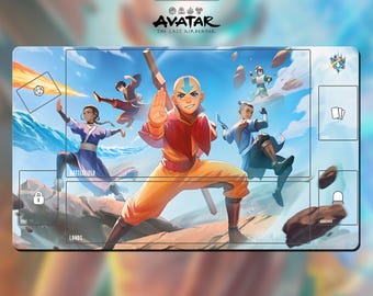 Playmat – The Last Airbender – Magic the Gathering x Avatar TCG Game Mat 24x14 inches (600x350x2mm)