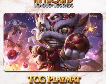 Playmat – Ziggs – Riftbound LOL TCG Game Mat 24x14 inches (600x350x2mm)
