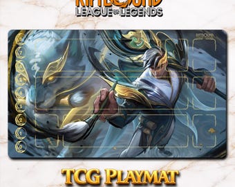 Playmat – Jarvan – Riftbound LOL TCG Game Mat 24x14 inches (600x350x2mm)