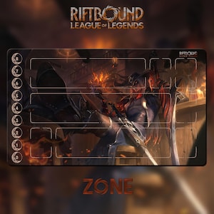 Playmat – Yone – Riftbound LOL TCG-spelmat 24 x 14 inch (600 x 350 x 2 mm)