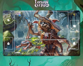Lorwyn Eclipsed Gaming Desk Mat – Fantasy TCG Playmat for Setup