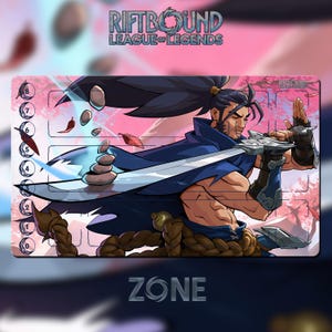 Speelmat – Yasuo – Riftbound LOL TCG-spelmat 24 x 14 inch (600 x 350 x 2 mm)