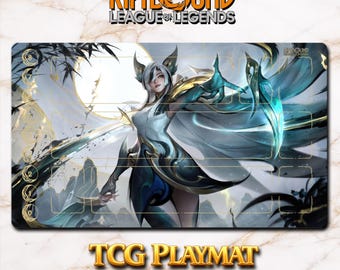 Playmat – Xayah – Riftbound LOL TCG-spelmat 24 x 14 inch (600 x 350 x 2 mm)
