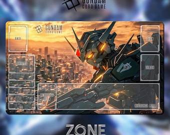 プレイマット – ガンダム – TCG ゲームマット 24x14 インチ (600x350x2mm)