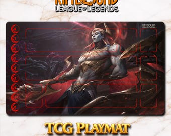 Mata do gry – Zaahen – Riftbound LOL TCG Game Mat 24x14 cali (600x350x2mm)