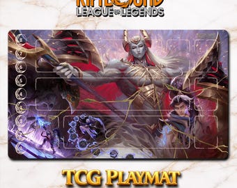 Tapete de juego – Zaheen / yasuo – Riftbound LOL TCG (600 x 350 x 2 mm)