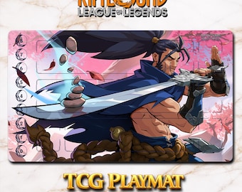 Playmat – Yasuo – Riftbound LOL TCG Game Mat 24x14 inches (600x350x2mm)