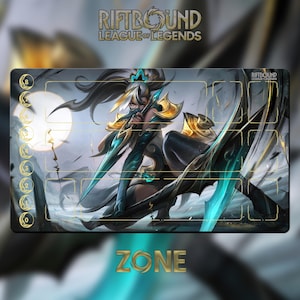 Speelmat – Akali – Riftbound LOL TCG-spelmat 24 x 14 inch (600 x 350 x 2 mm)