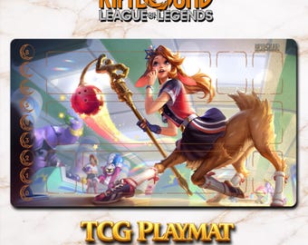 Playmat – Lilia – Riftbound LOL TCG Game Mat 24x14 inches (600x350x2mm)