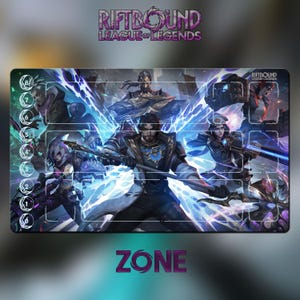 Playmat – jayce/jinx – Riftbound LOL TCG-gamemat: 600 x 350 x 2 mm (24 x 14 inch)