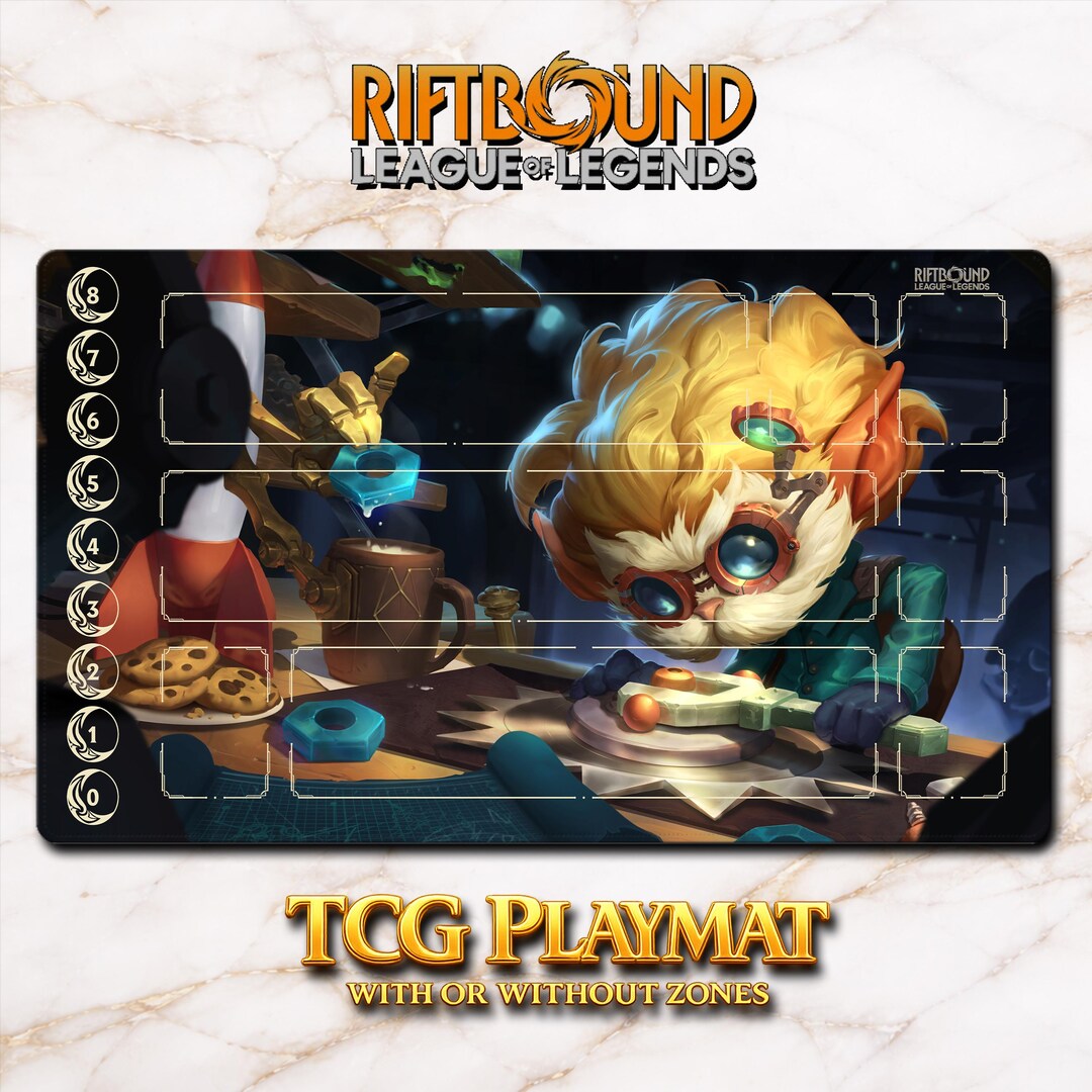 Playmat – Heimerdinger – Riftbound LOL TCG Game Mat 24x14 Inches ...