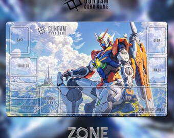 Tapete de juego Gundam TCG de 600 x 350 x 2 mm (24 x 14 pulgadas)