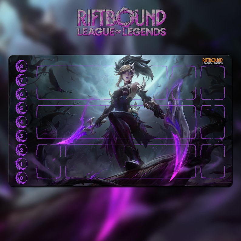 Akali Playmat – League of Legends Riftbound TCG Card Game Mat – Gaming ...