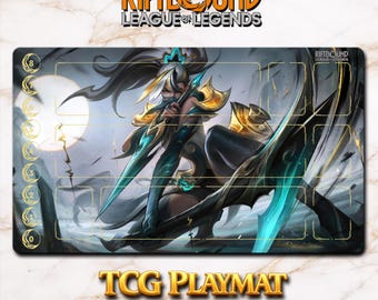 Tapete de juego Akali Riftbound – Tapete de juego LOL TCG (61 x 35 cm)