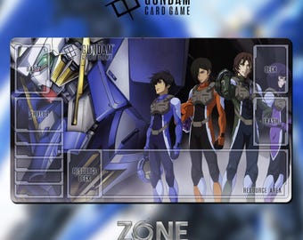 プレイマット – ガンダム – TCG ゲームマット 24x14 インチ (600x350x2mm)