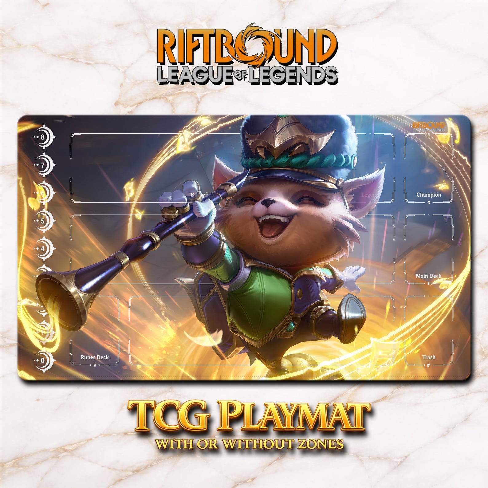 Playmat – Teemo – Riftbound LOL TCG Game Mat 24x14 Inches (600x350x2mm ...