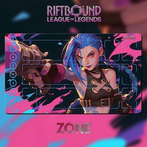 Playmat – Jinx – Riftbound LOL TCG-spelmat 24 x 14 inch (600 x 350 x 2 mm)