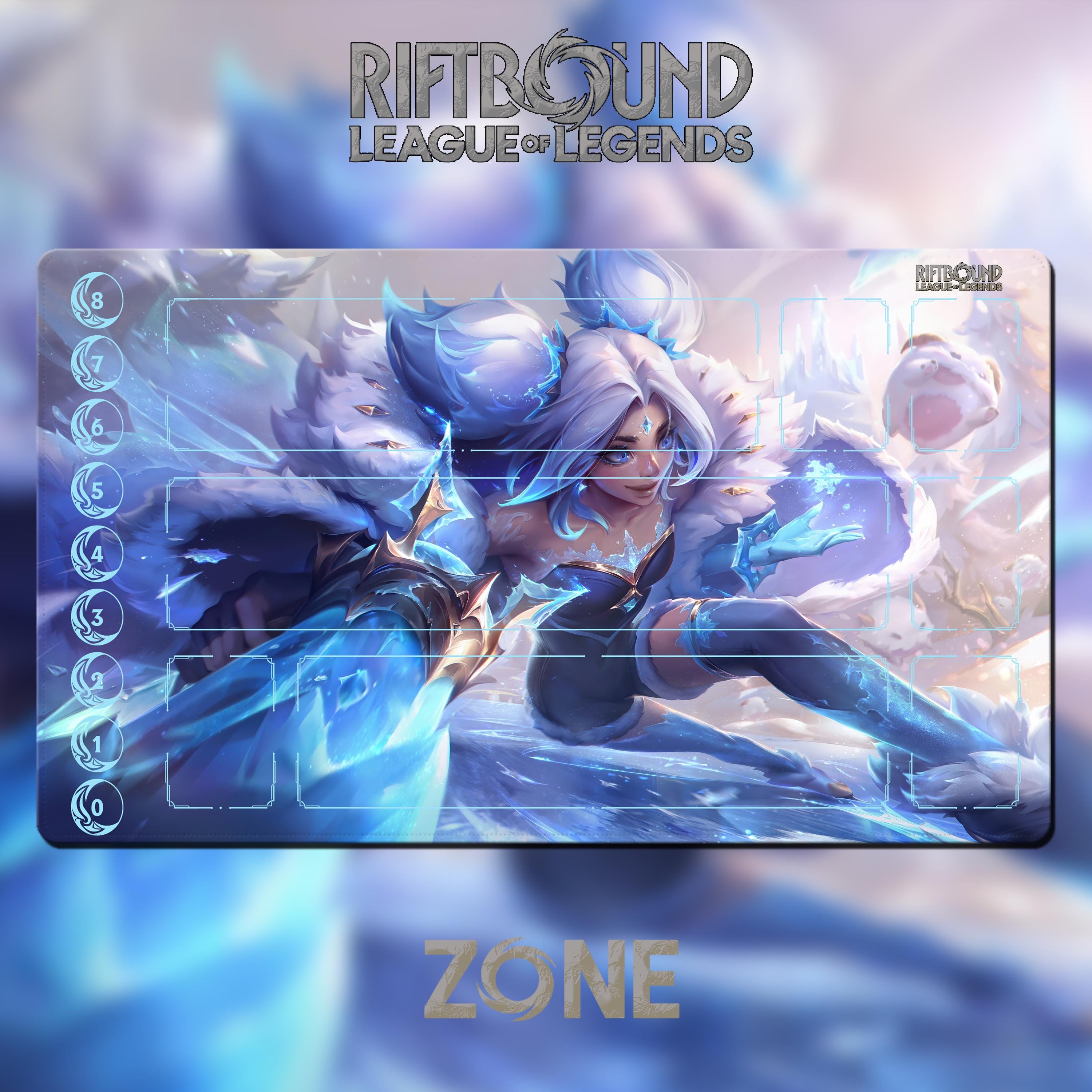 Playmat – Zeri – Riftbound LOL TCG Game Mat 24x14 Inches