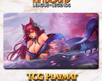 Playmat – Ahri – Riftbound LOL TCG Game Mat 24x14 inches (600x350x2mm)