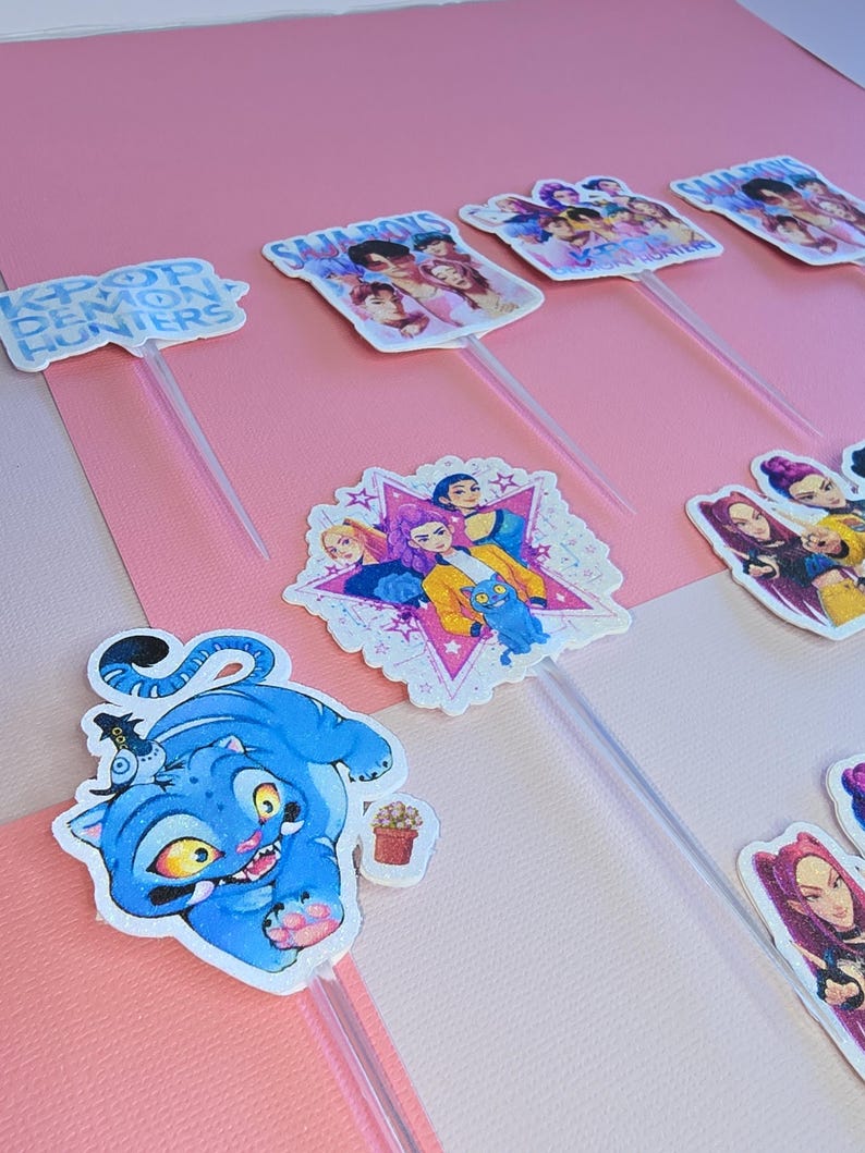 Personalized 3D Glitter Cartoon Cake Toppers for Children's Birthdays ...