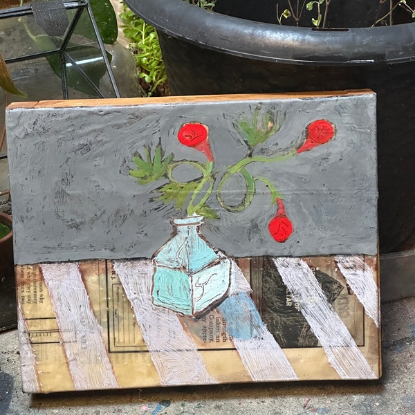 Encaustic painting Still Life by James Hartman